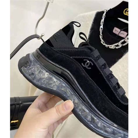 black chanel sneakers women